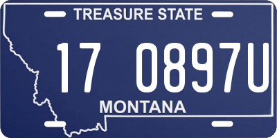 MT license plate 170897U