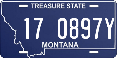MT license plate 170897Y