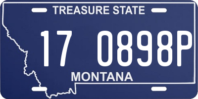 MT license plate 170898P