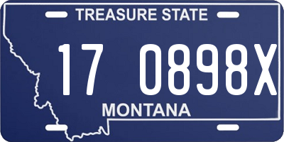 MT license plate 170898X