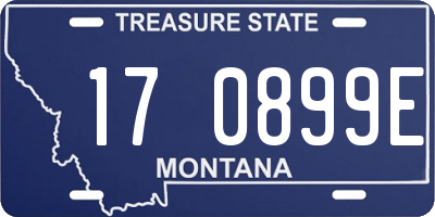 MT license plate 170899E