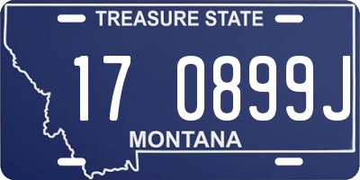 MT license plate 170899J