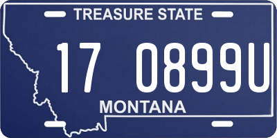 MT license plate 170899U