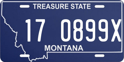 MT license plate 170899X