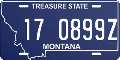 MT license plate 170899Z
