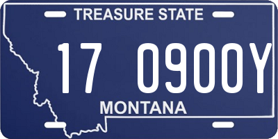 MT license plate 170900Y