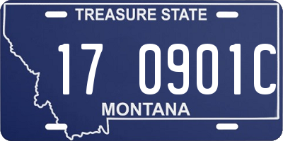 MT license plate 170901C