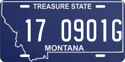 MT license plate 170901G
