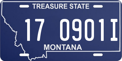MT license plate 170901I