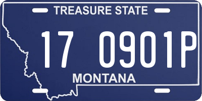 MT license plate 170901P