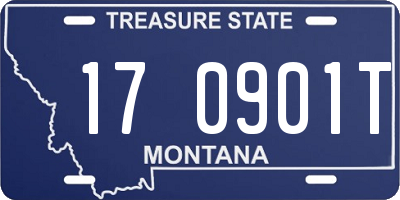 MT license plate 170901T