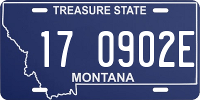 MT license plate 170902E