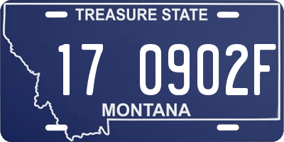 MT license plate 170902F