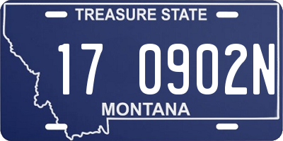 MT license plate 170902N