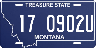 MT license plate 170902U