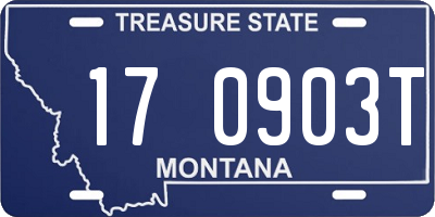 MT license plate 170903T