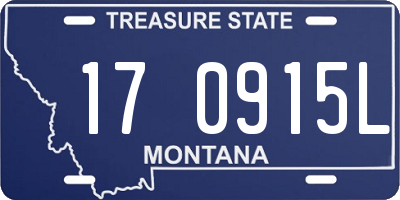 MT license plate 170915L