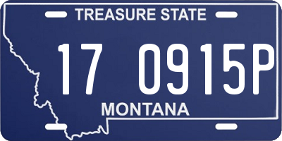 MT license plate 170915P