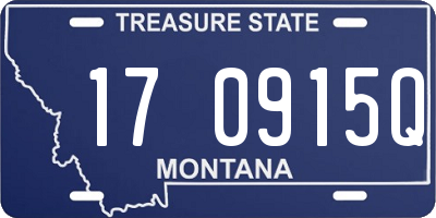 MT license plate 170915Q