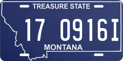 MT license plate 170916I