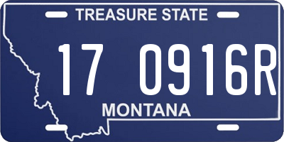 MT license plate 170916R