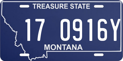 MT license plate 170916Y