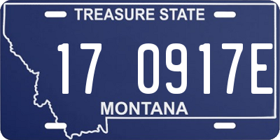 MT license plate 170917E