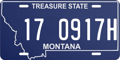 MT license plate 170917H