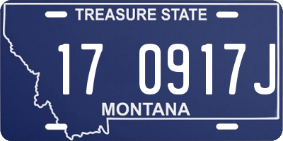 MT license plate 170917J