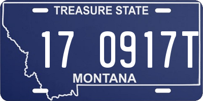 MT license plate 170917T