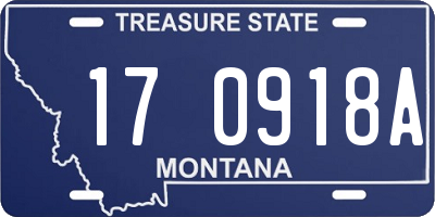 MT license plate 170918A