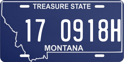 MT license plate 170918H