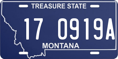 MT license plate 170919A
