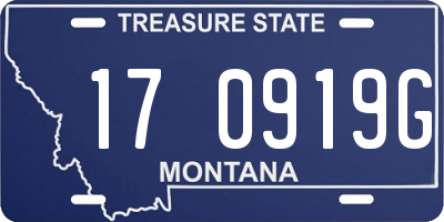 MT license plate 170919G