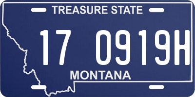 MT license plate 170919H