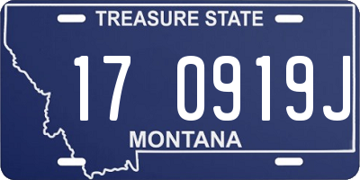 MT license plate 170919J