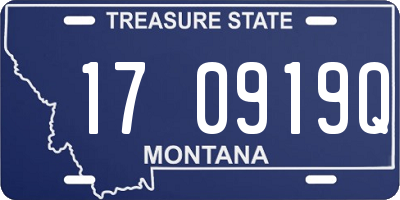 MT license plate 170919Q