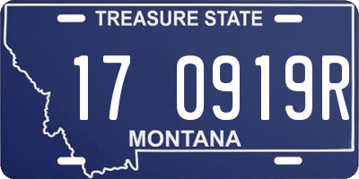 MT license plate 170919R