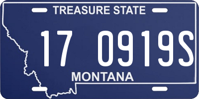 MT license plate 170919S
