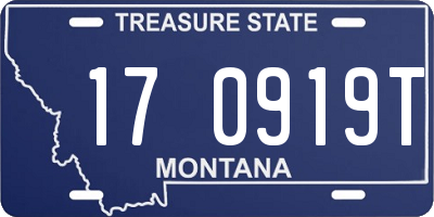 MT license plate 170919T