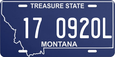 MT license plate 170920L