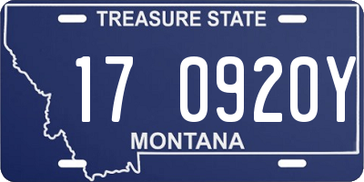 MT license plate 170920Y
