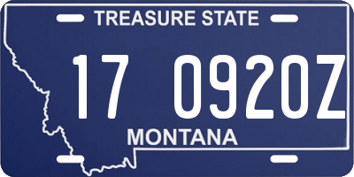 MT license plate 170920Z