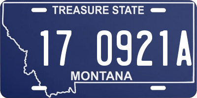 MT license plate 170921A