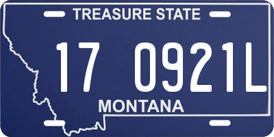 MT license plate 170921L