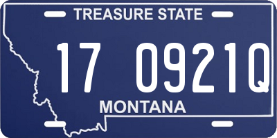 MT license plate 170921Q