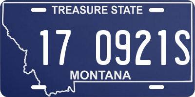 MT license plate 170921S