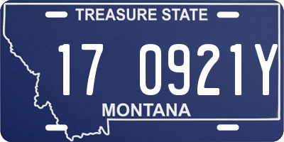 MT license plate 170921Y