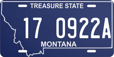 MT license plate 170922A