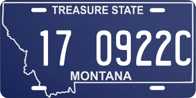 MT license plate 170922C